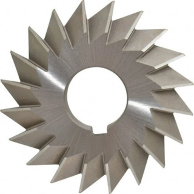 Made in USA 4 4 Cut Diam, 3/4 Cut Width, 1-1/4 Arbor, High Speed Steel Double-Angle Cutter Uncoated, 20 Teeth DA4750-...